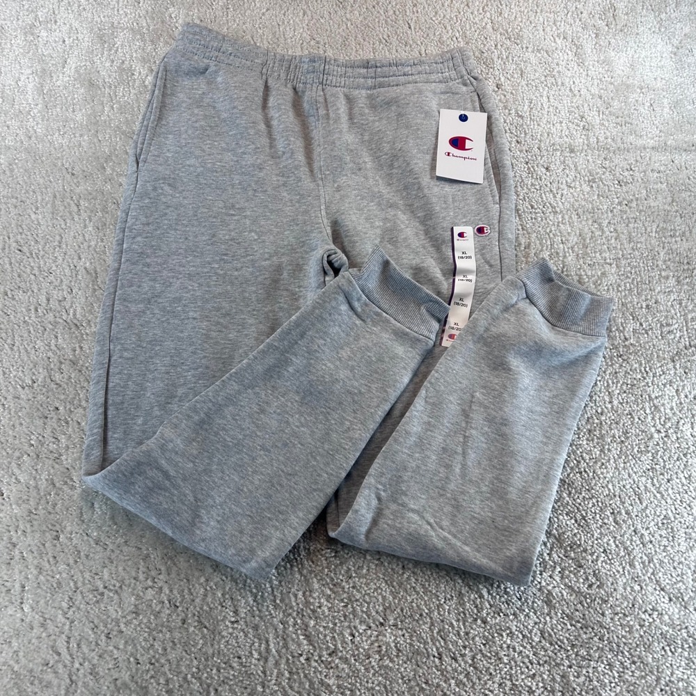 Champion Kids Signature Fleece Joggers Heather Grey XL 18/20 C935KB7001-GYH-XL